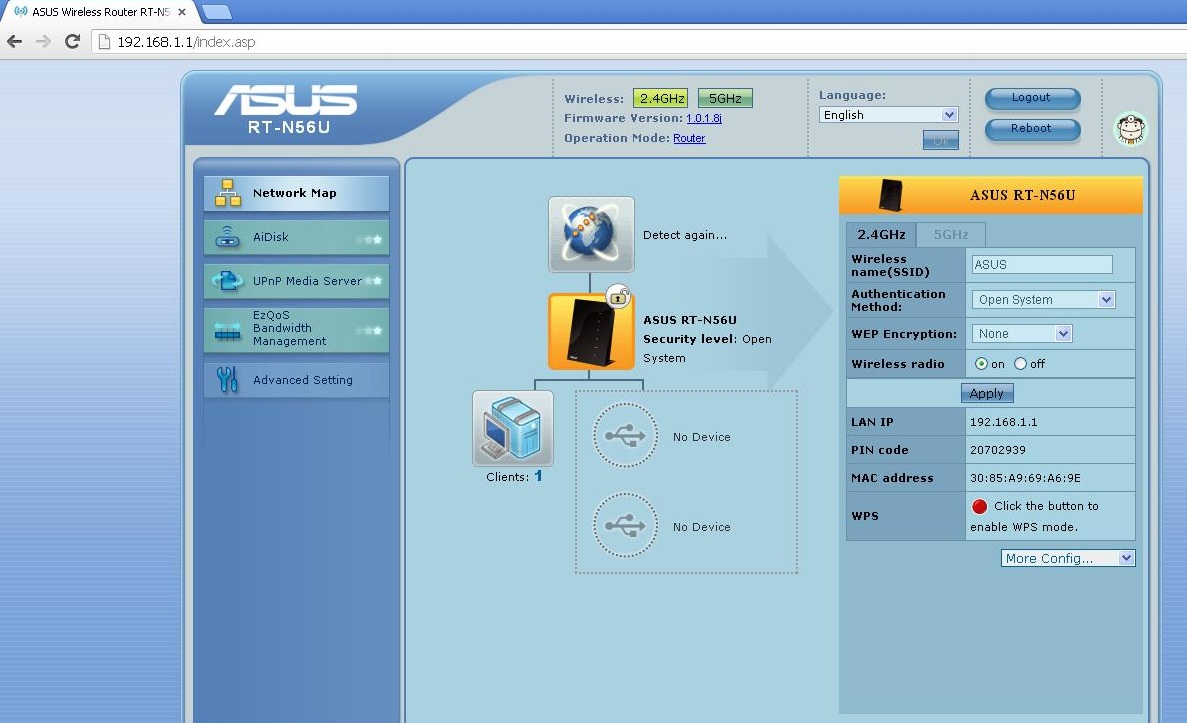 Detect again. ASUS RT-n56u wap. ASUS роутер RT-n56u подключение. ASUS Psk шифрование. ASUS Mac address.